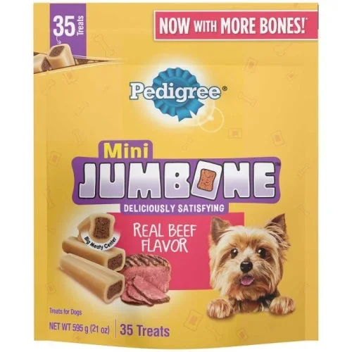 Pedigree, Pedigree Jumbone Mini Beef, 21 Oz