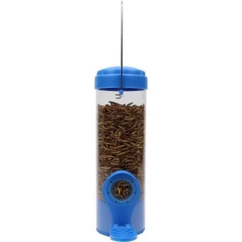 Perky-Pet, Dried Mealworm Wild Bird Feeder, 3.5 Oz CAP, Blue