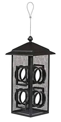 Perky-Pet Fly Thru Wild Bird Feeder – Black – 2 Lbs Cap