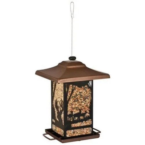 Perky-Pet, Wilderness Lantern Wild Bird Feeder, 2 LB CAP,Brown