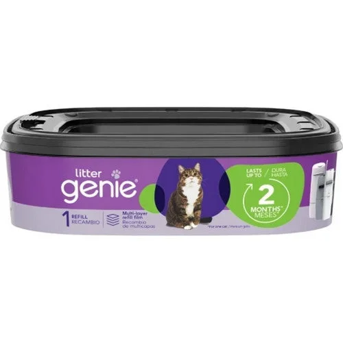 Pet Genie, Litter Genie Plus Disposal System Refill, 1 Pack,Black
