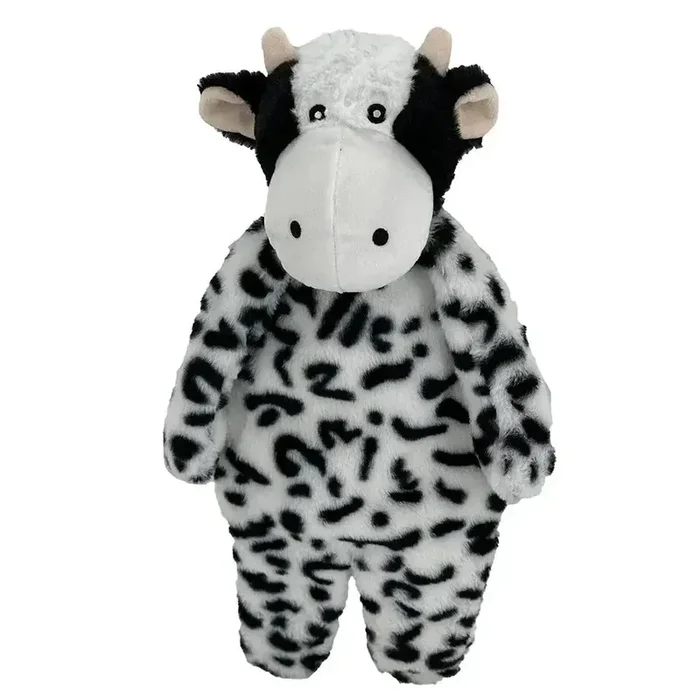 Petlou Stuffingless Floppy Plush Dog Toys with Durable Squeak 19″