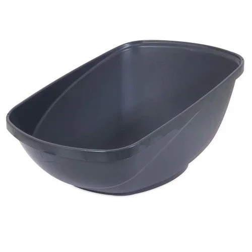 Petmate, Petmate Hi-Back Open Cat Litter Pan, Blue Steel, 1 Each/Jumbo