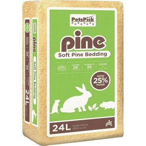 Pets Pick, Pets Pick Kiln Dried Soft Pine Bedding, 24 Liters , Pine