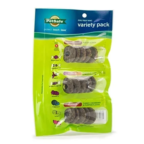 Petsafe Busy Buddy Natural Rawhide Rings Variety Pack Natural Dog Chews – Small