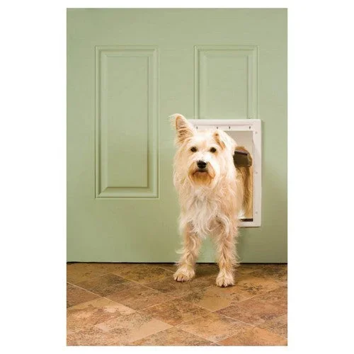 PetSafe, Plastic Pet Door White, 1 Count / Medium