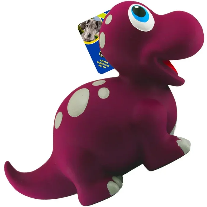 Petsport USA, Petsport USA NaturFlex Dinosaur Latex Dog Toy, Brontosaurus, 12 Inches, Jumbo