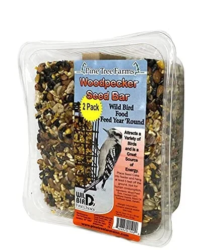 Pine Tree Farms Seed Bar Wild Bird Food – Woodpecker – 14 Oz – 2 Pack