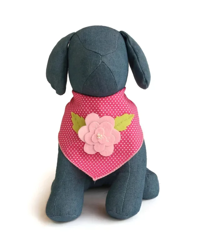 Pink Rose Dog Bandana (FINAL SALE)