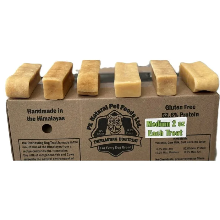 PK Naturals, PK Naturals Everlasting Himalayan Dog Treat, 35 Piece Bulk Box, Medium