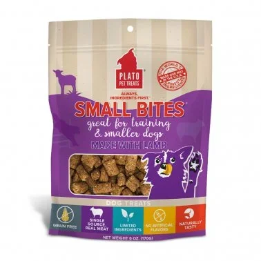 Plato Pet Treats Small Bites Meaty Morsel Dog Treat