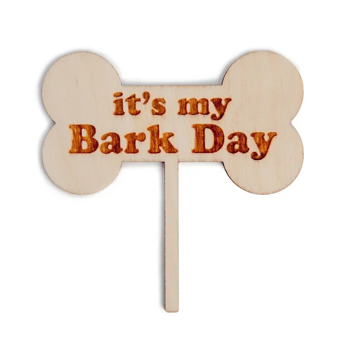 PLAYA PUP | “It’s My Bark Day” Cake Topper