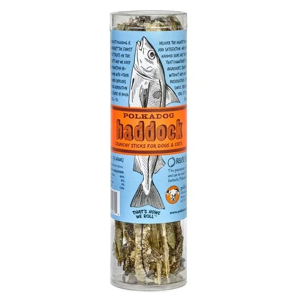 Polka Dog Bakery Haddock Skin Dog Treats -16 Bulk