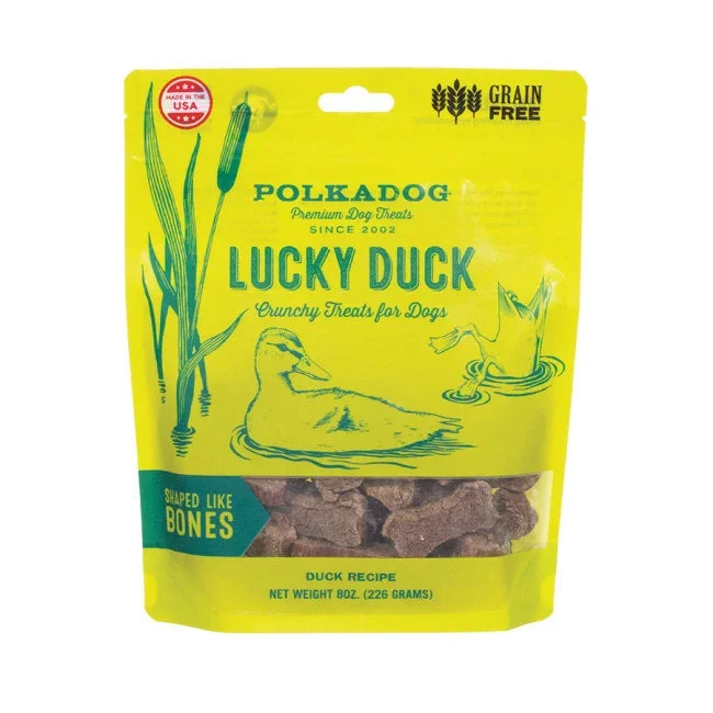 Polka Dog Bakery Lucky Duck Bones Dehydrated Dog Treats – 8 Oz