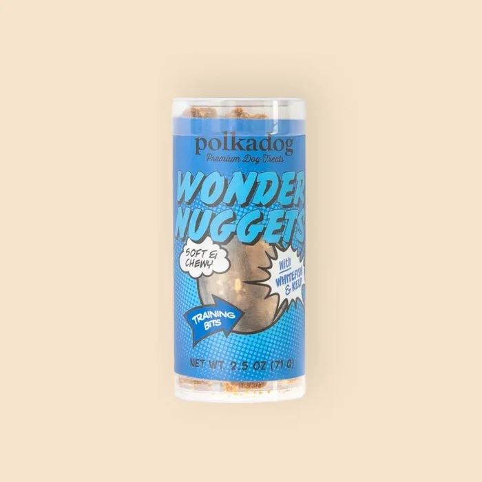 Polkadog Wonder Nuggets Whitefish & Kelp, Dog Treats, 2.5-oz Tube