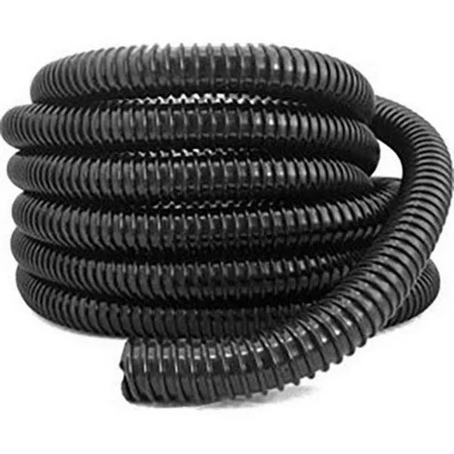 Pondmaster, Pondmaster Reinforced Corrugated Tubing, 1 1/4 Inches X 100,Black