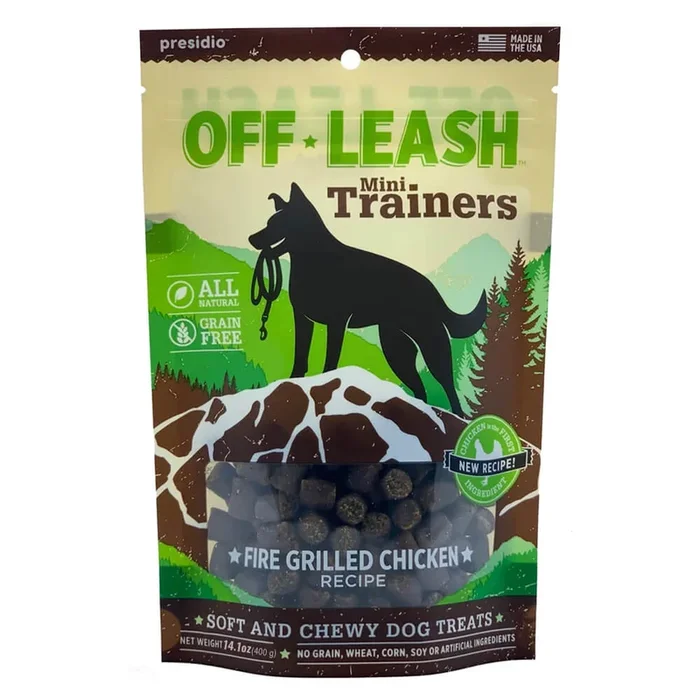 Presidio Natural OffLeash USA Grilled Chicken Dog Chewy Treats – 14 Oz