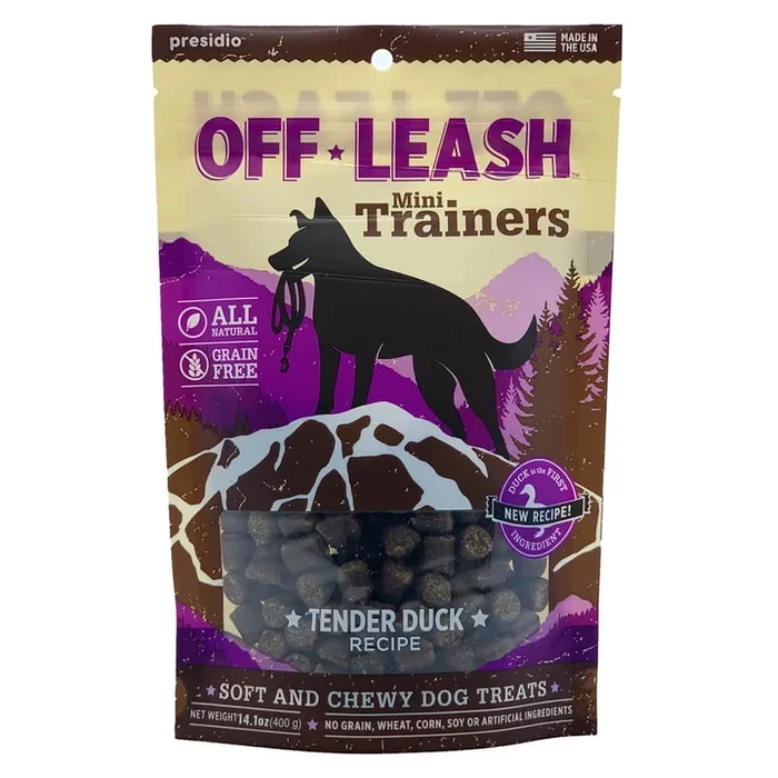 Presidio Natural OffLeash USA Tender Duck Dog Chewy Treats – 14 Oz