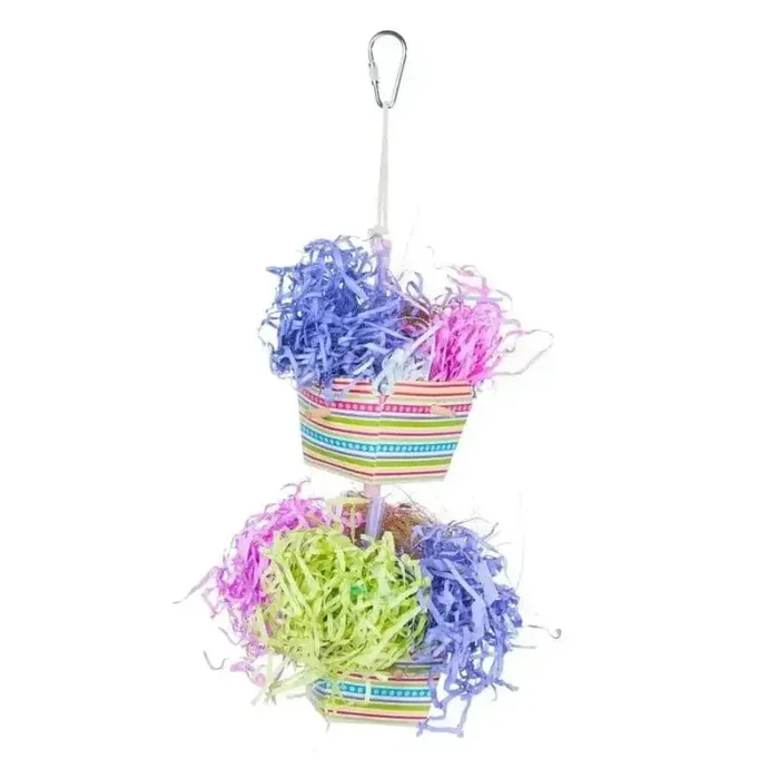 Prevue Pet Products Baskets of Bounty Bird Toy Multi-Color 4 In X 11.5 in, Small