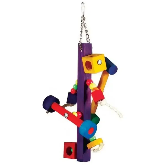 Prevue Pet Products Bodacious Bites Spinner Bird Toy Multi-Color 5 In X 14 in