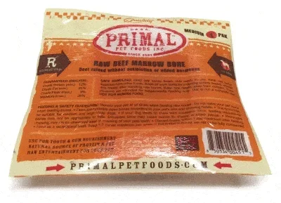 Primal Dog Frozen Bones Marrow Beef – Medium – 1 Count