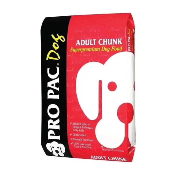 Pro Pac Adult Chunky Dry Dog Food Chicken, 40 lb