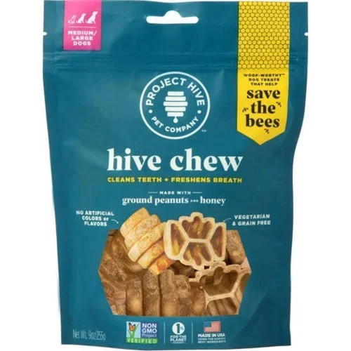 Project Hive Pet Company, Project Hive Pet Company Hive Chew Treat, Large,Peanut Butter