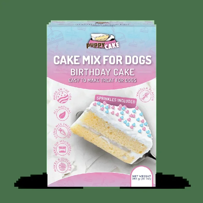 Puppy Cake Birthday Cake Mix 9-Oz, Dog Treat