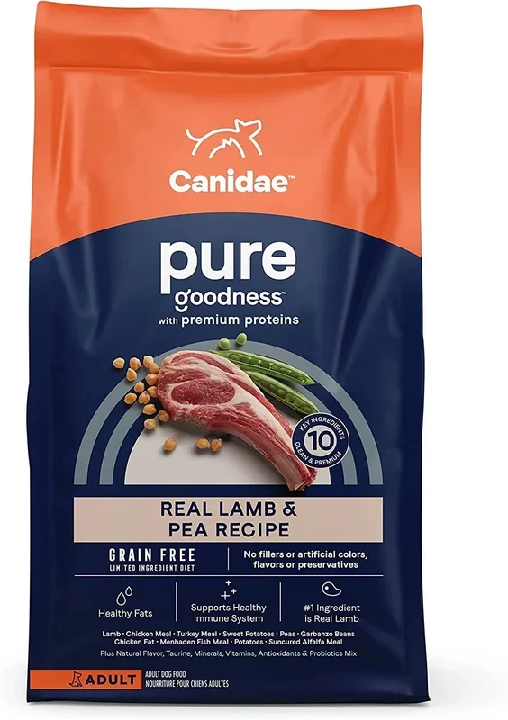 Pure Elements Grain-Free Dry Dog Food – Fresh Lamb – 4 Lbs