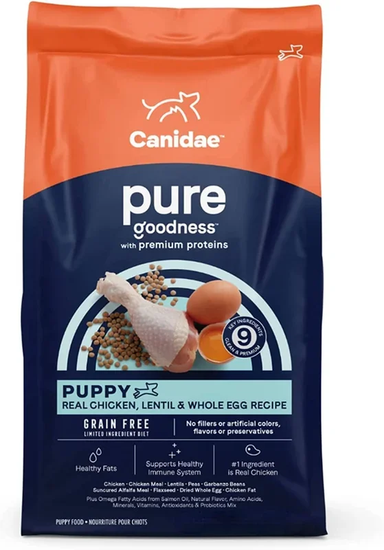 Pure Foundations Grain-Free Puppy Food Dry Dog Food – Chicken and Lentil – 4 Lbs
