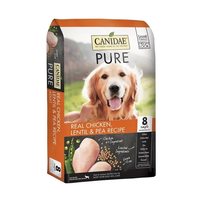 Pure Grain-Free Dog Food Trial Bag Dry Dog Food – Chicken and Lentil – 3.5 Lbs – 6 Pack