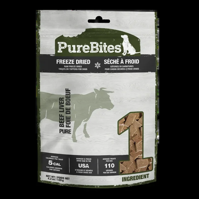 PureBites Freeze-Dried Dog Treats, Beef Liver Recipe