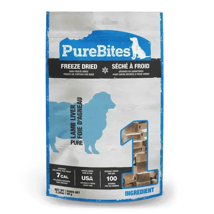 PureBites Lamb Liver Freeze Dried Dog Treats