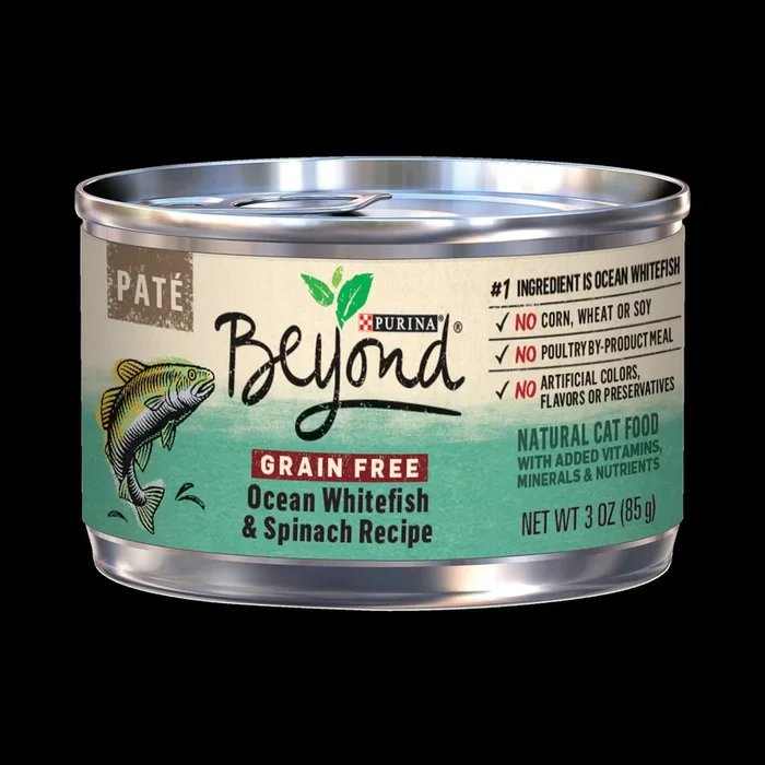 Purina Beyond Grain-Free Whitefish Pate Canned Cat Food – 3 Oz – Case of 12