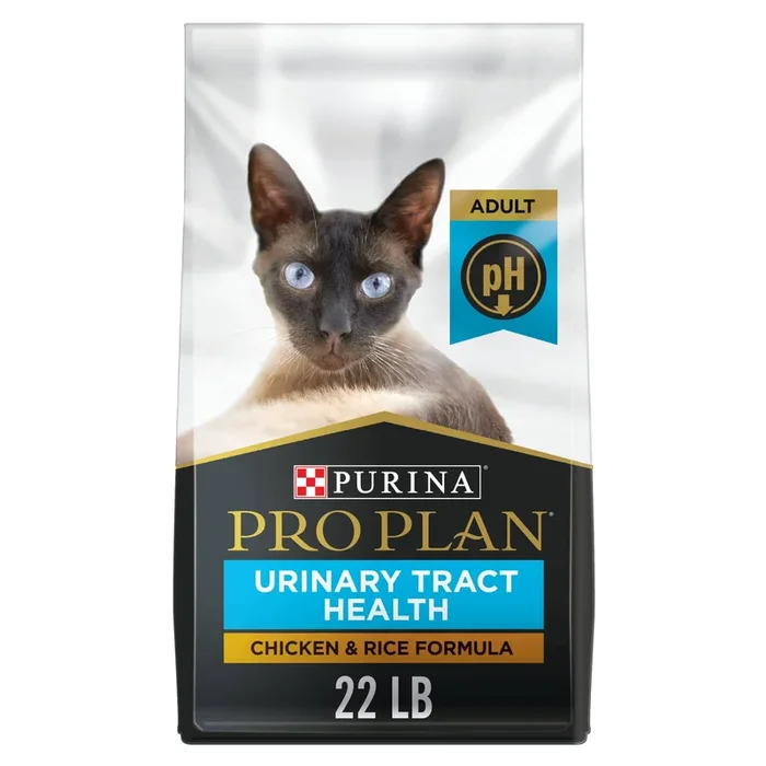 Purina Pro Plan Urinary Tract Health Chicken and Rice Dry Cat Food – 22 Lbs