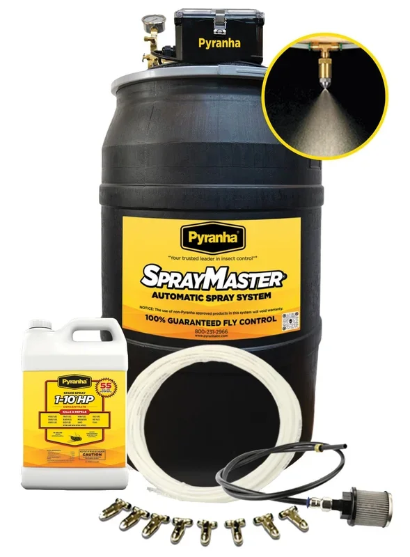 Pyranha SprayMaster Misting Barn Fly Spray System Kit & Accessories