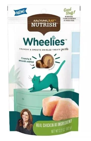 Rachael Ray Nutrish Wheelies Chicken Crunchy Cat Treats – 2.2 Oz