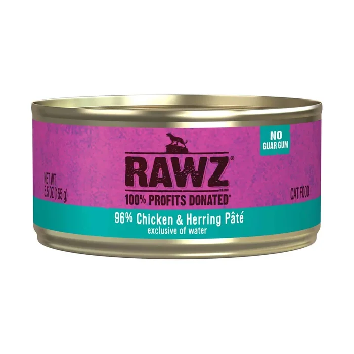 RAWZ 96% 鸡肉鲱鱼酱猫粮