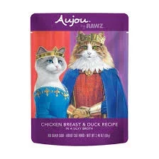 Rawz Aujou Chicken & Duck Cat Food Pouch, 2.5oz