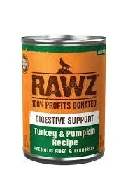 Rawz Digestive Turkey & Pumpkin Pate Canned Dog Food, 12.5oz