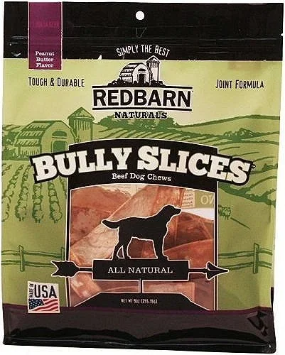 Red Barn Bully Slices Peanut Butter Natural Dog Chews – 9 Oz