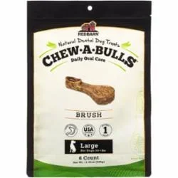 Red Barn Dog Chew-A-Bull Brush Dental Dog Chews – Mini – 6 Pack
