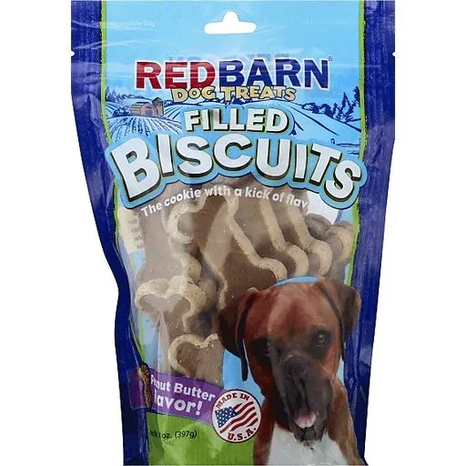 Red Barn Filled Bones Peanut Butter Natural Dog Chews – Small – 20 Count