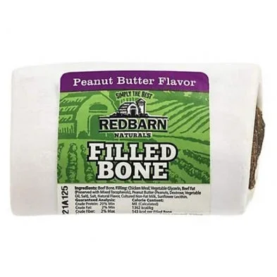 Red Barn Filled Bones Peanut Butter Natural Dog Chews – Small – 3.5 Oz – Case of 20