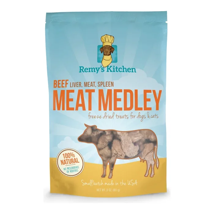 Remy’s Kitchen Dog & Cat Treat Beef Meat Medley