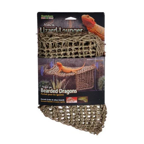 Reptology Natural Lizard Lounger Large – (14″L x 14″W) by Penn Plax