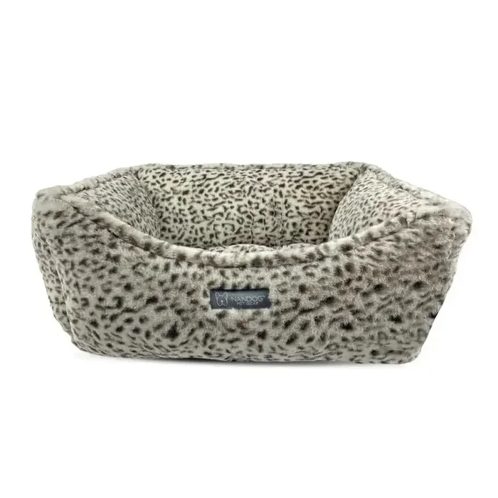 Reversible Cheetah Pet Bed – Tan