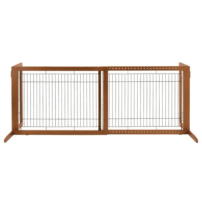 Richell Freestanding Pet Gate HL 39.4″ x 70.9″ x 23.6″ x 27.6″
