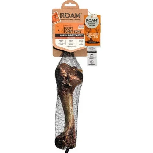 Roam, Roam Bucky Funny Bone Humerus Grassland Venison, 1 Pack,Venison