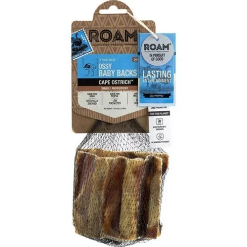 Roam, Roam Flavor Rich Ossy Baby Backs, 2 Pack,Ostrich